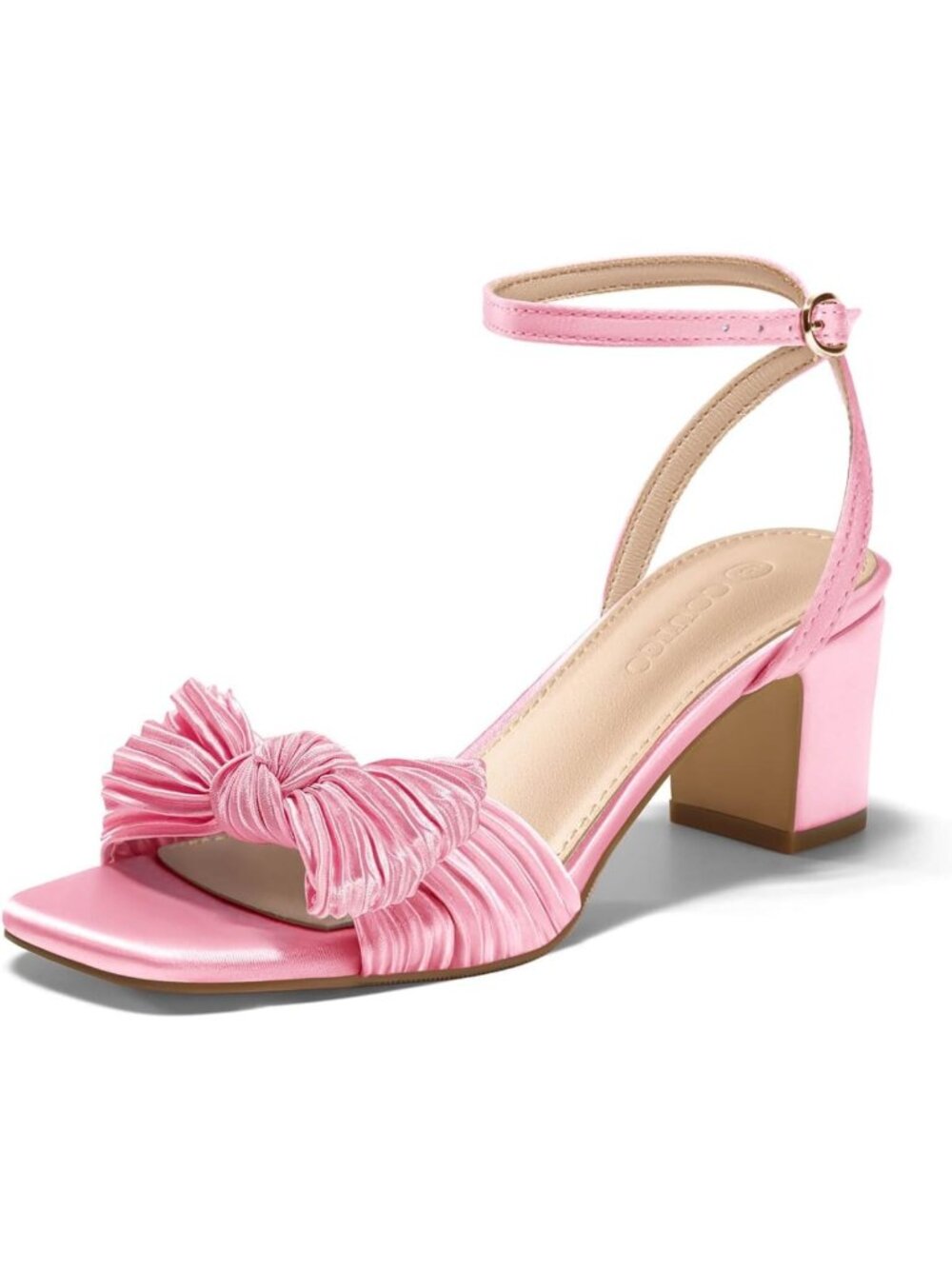 Chic Open Toe Ankle Strap Block Heel Sandals for Weddings & Dressy Occasions